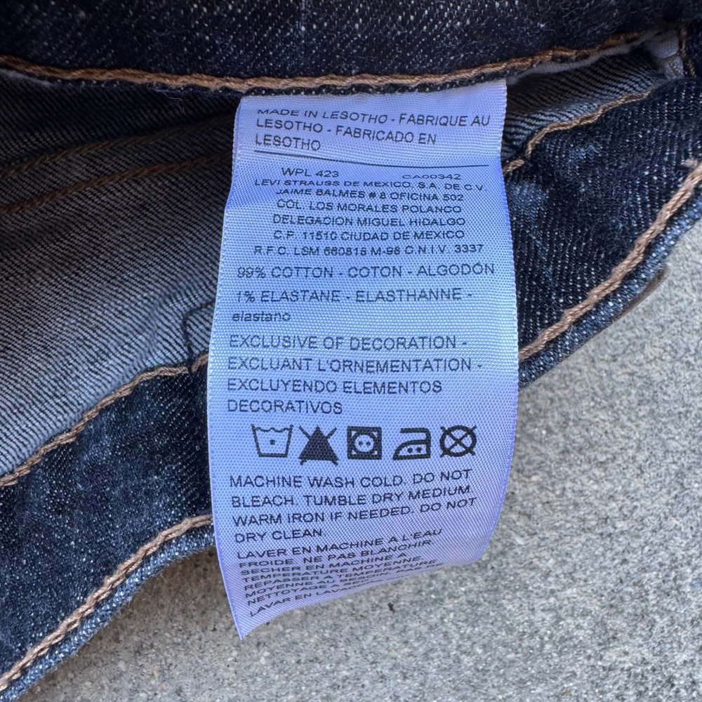 Signature by Levi Strauss Co Men S51 Straight Leg Dark Wash Jeans‎ 30x32 Indigo - Picture 7 of 11